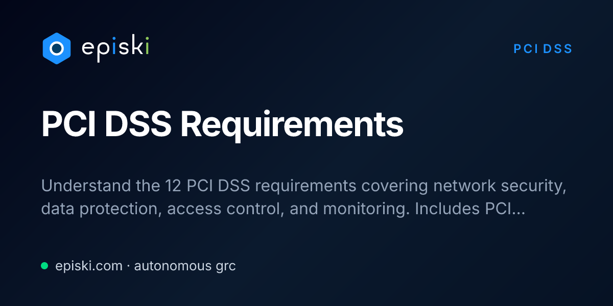 PCI DSS Requirements - All 12 Requirements Explained - episki